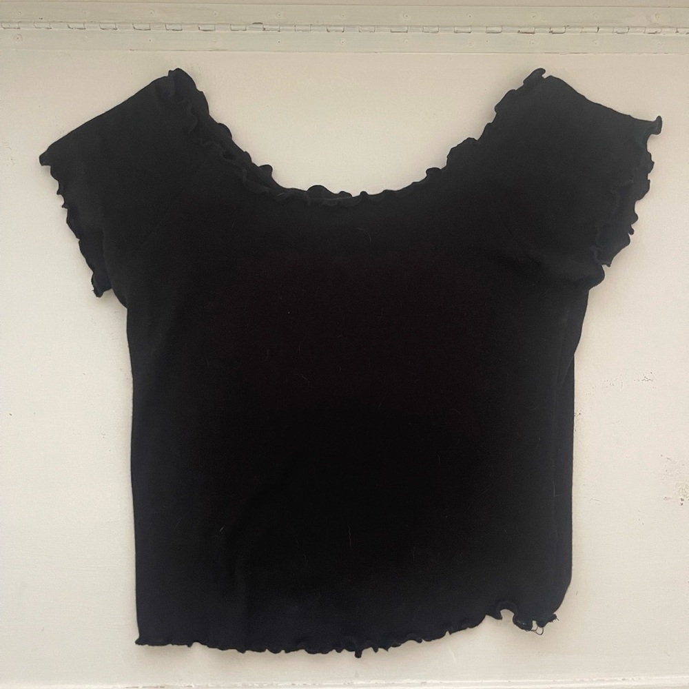 black off the shoulder top!